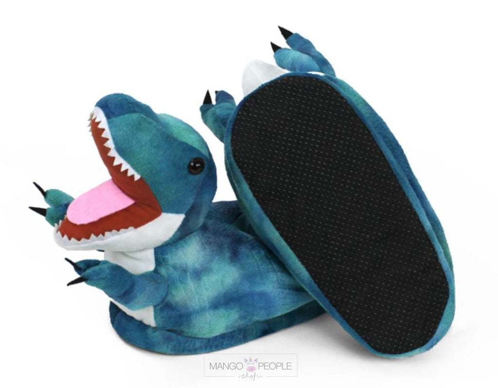 Big best sale dinosaur slippers