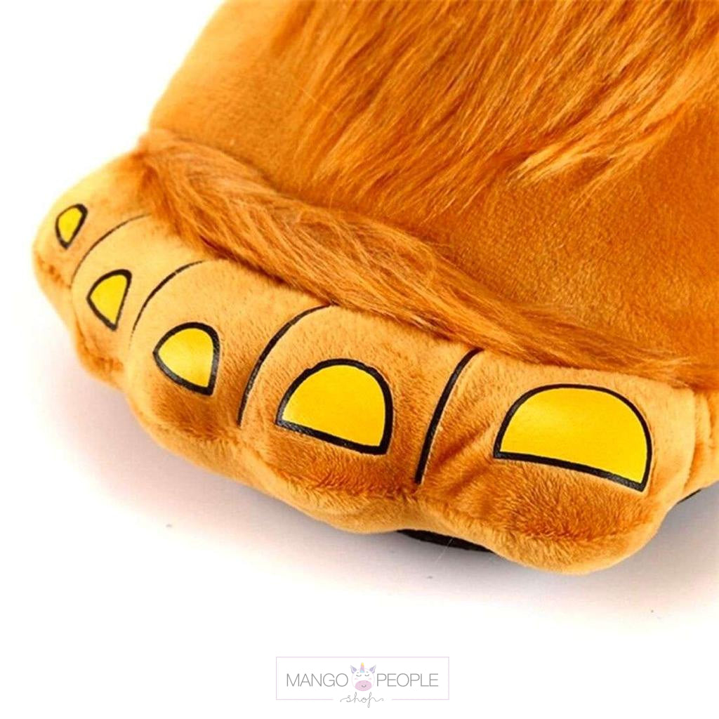 Lion sales feet slippers