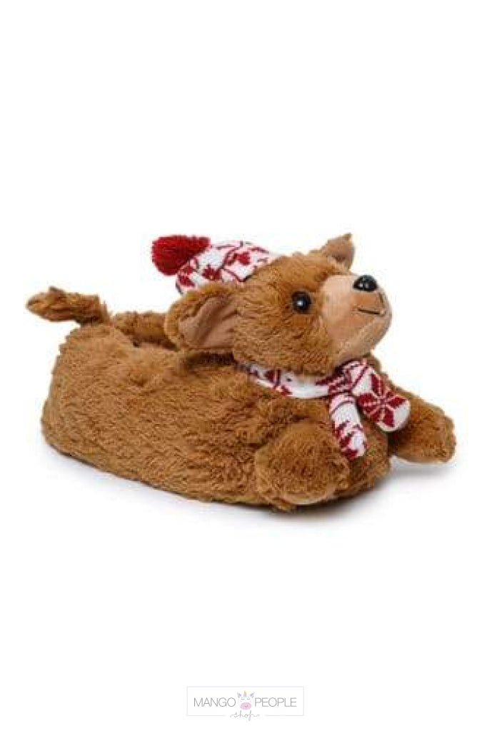 Cute Plush Teddy Slippers Mango People