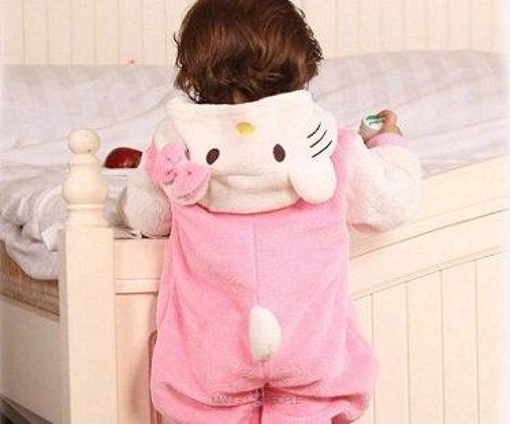 Hello Kitty Flannel Hooded Romper for Babies Mango People