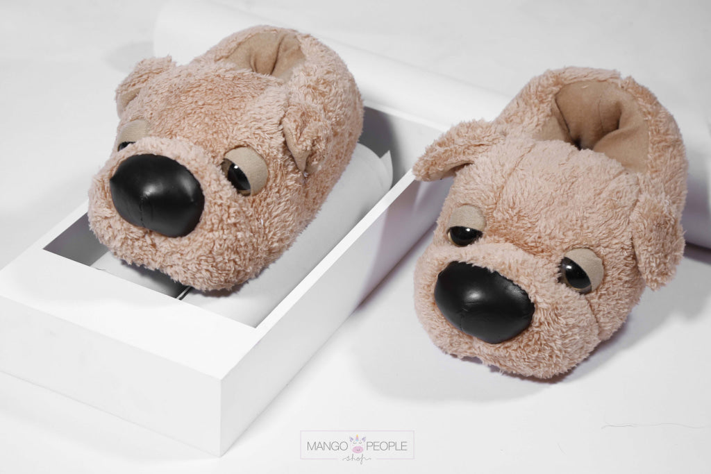 Dog 2025 plush slippers