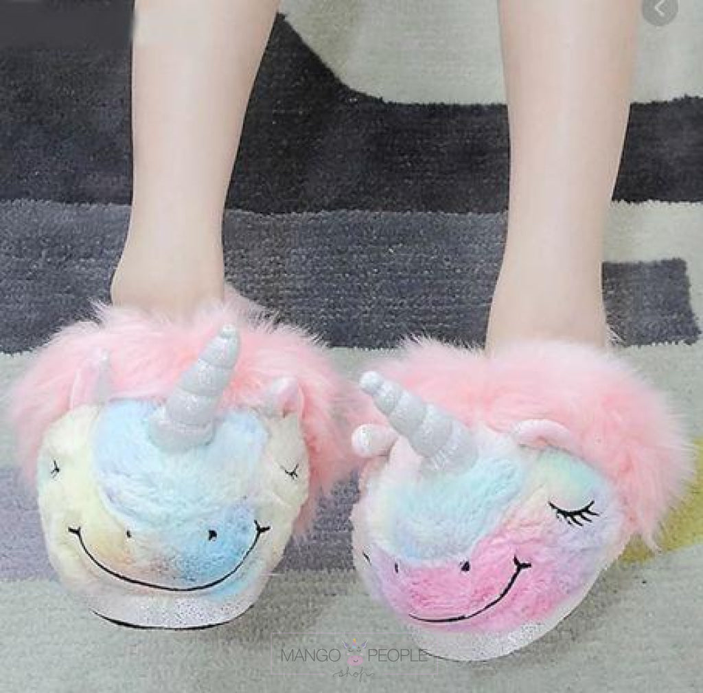 Unicorn 2025 rainbow slippers