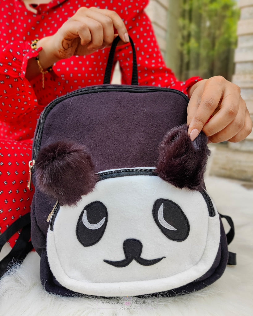 Girls panda shop backpack