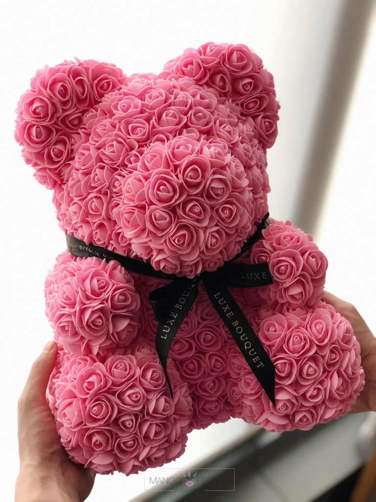 Eternity Pink Roses Teddy Bear - 40 cm – Mango People