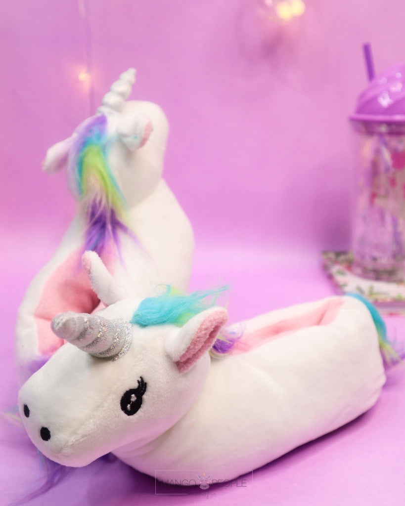 Kids Unicorn Plush Slippers