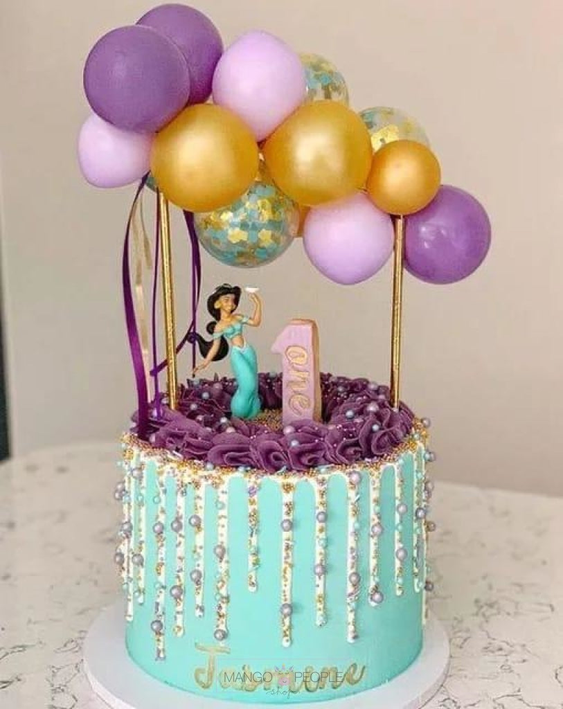 Purple-Green Mermaid Confetti Balloon Cake Topper – Mango People