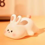 Load image into Gallery viewer, Charming Rabbit Design Silicone LED Night Lamp
