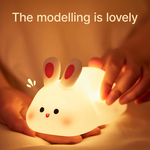 Load image into Gallery viewer, Charming Rabbit Design Silicone LED Night Lamp
