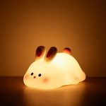 Load image into Gallery viewer, Charming Rabbit Design Silicone LED Night Lamp
