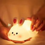 Load image into Gallery viewer, Charming Rabbit Design Silicone LED Night Lamp
