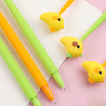 Load image into Gallery viewer, MANGO CHICKEN SILICONE PEN WITH CUTE BIRD TOPPER
