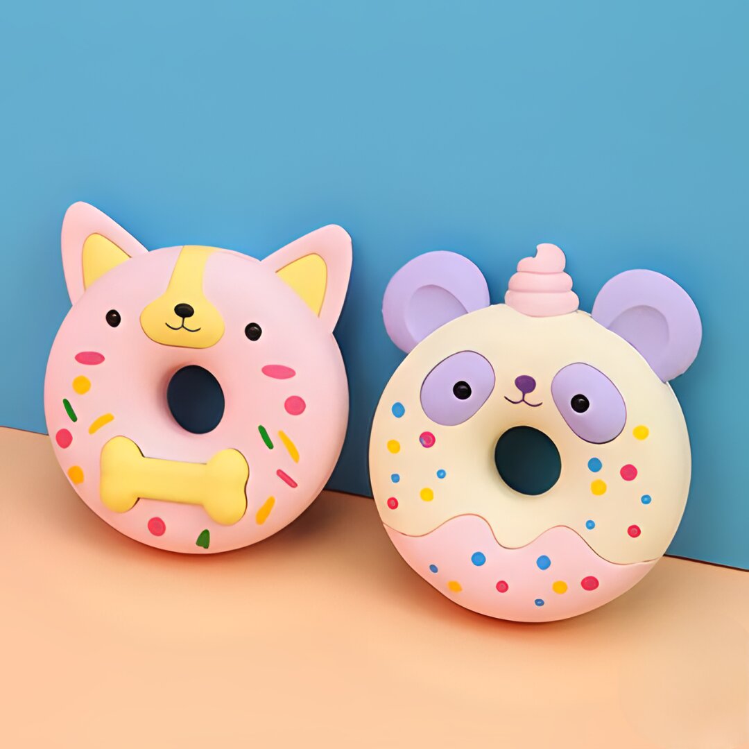 Adorable Mini Doughnut Shaped Erasers (Pack of 1)