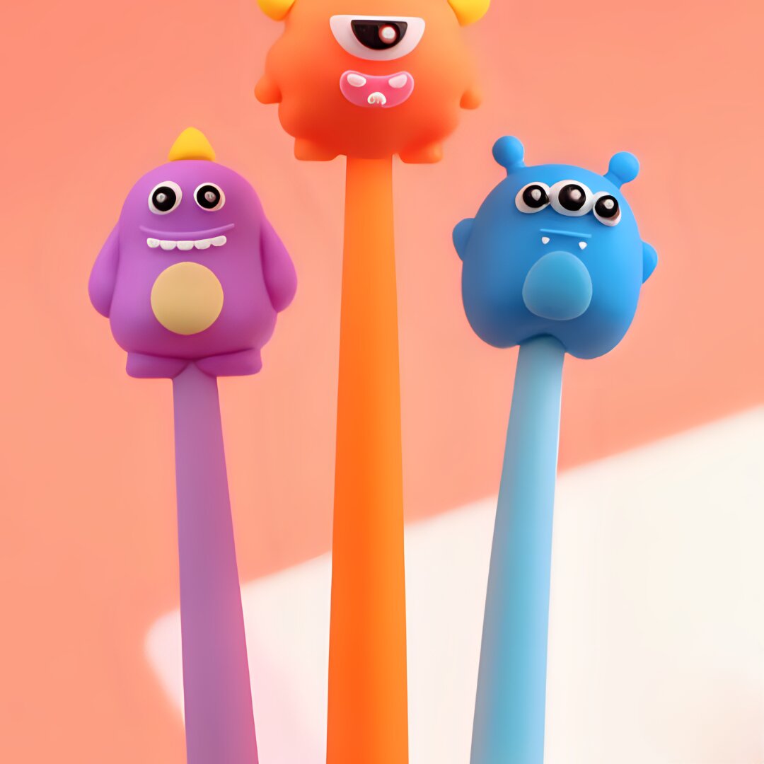 CUTE HALLOWEEN MONSTER CARTOON TOPPER SILICONE GEL PEN