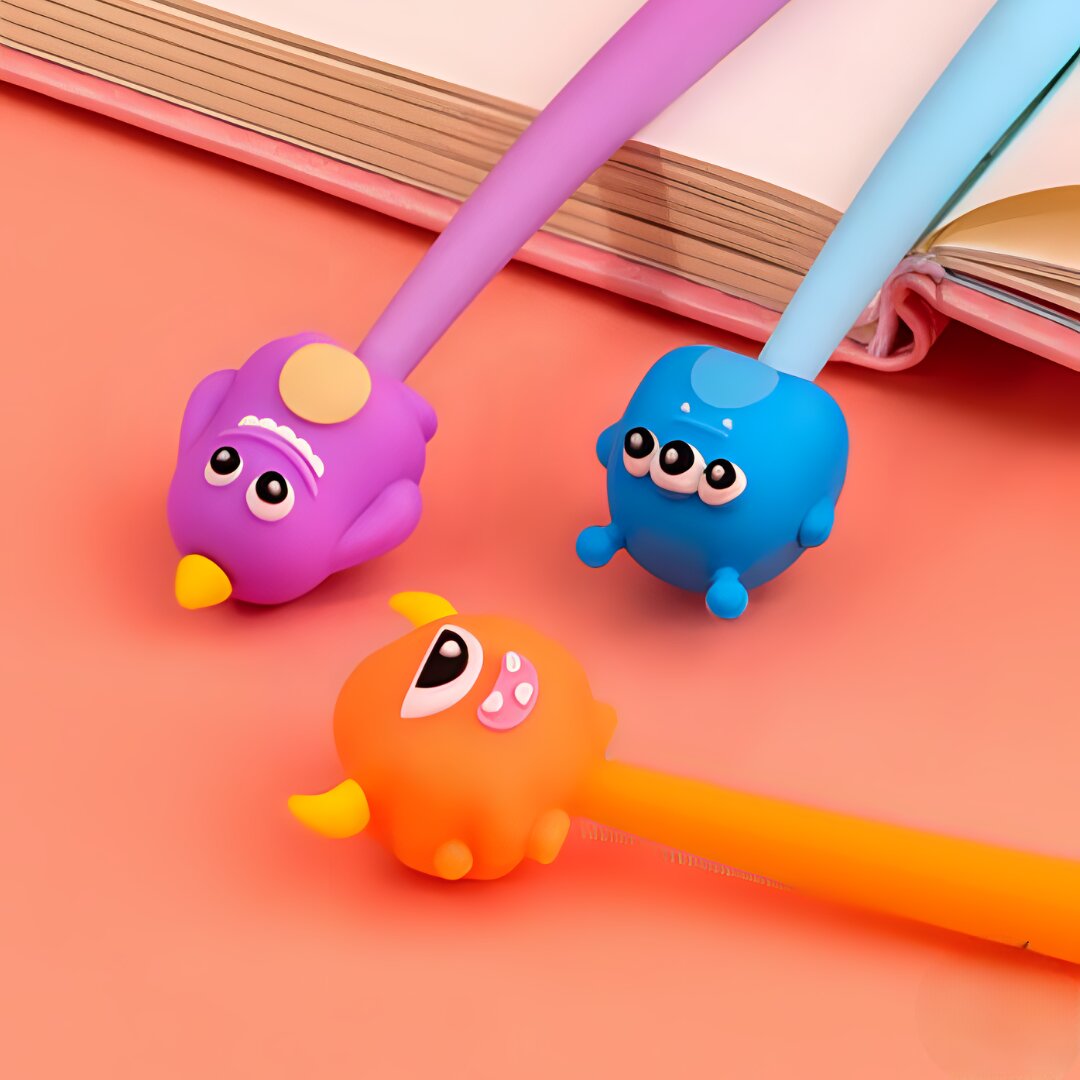 CUTE HALLOWEEN MONSTER CARTOON TOPPER SILICONE GEL PEN