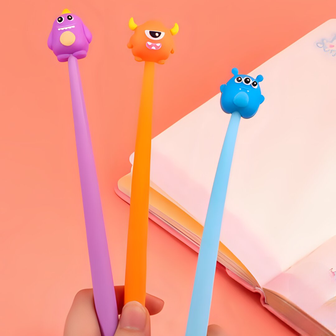 CUTE HALLOWEEN MONSTER CARTOON TOPPER SILICONE GEL PEN