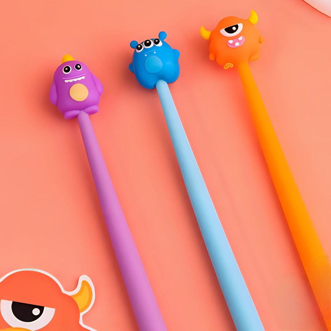 CUTE HALLOWEEN MONSTER CARTOON TOPPER SILICONE GEL PEN