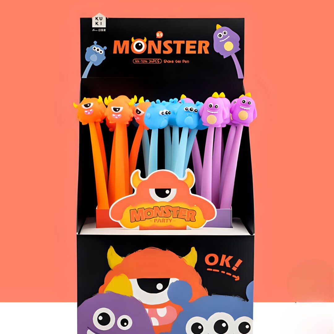 CUTE HALLOWEEN MONSTER CARTOON TOPPER SILICONE GEL PEN