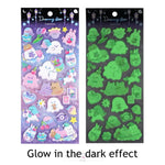 Load image into Gallery viewer, 3D Puffy Glow In Dark Stickers ( 24Pc Packet) Stationery
