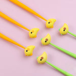 Load image into Gallery viewer, MANGO CHICKEN SILICONE PEN WITH CUTE BIRD TOPPER
