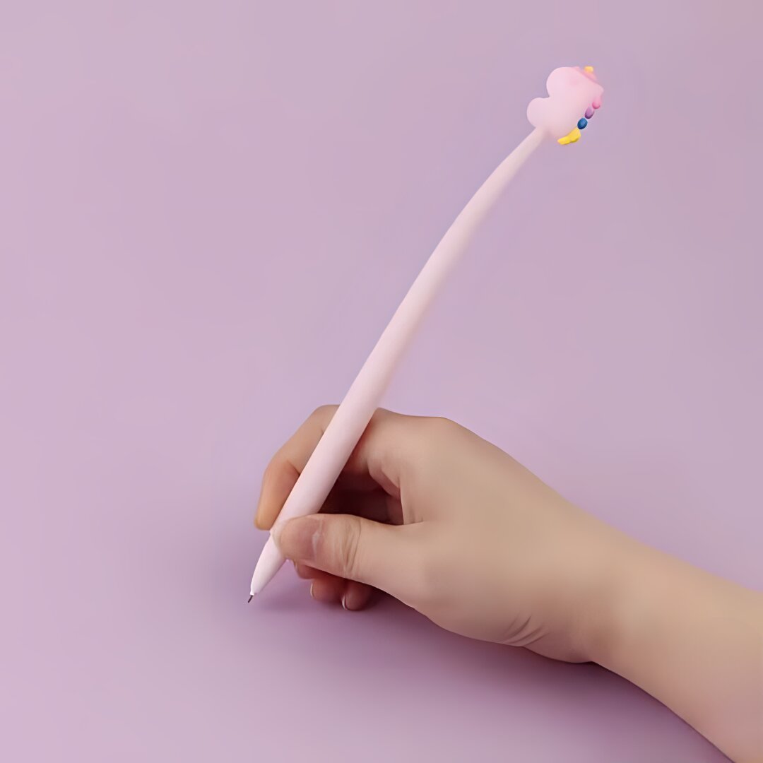 ADORABLE UNICORN TOPPER SILICONE GEL PEN