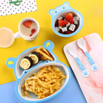 Load image into Gallery viewer, HIPPO DESIGN KIDS BAMBOO TABLEWARE SET OF 5-PIECES
