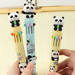 Load image into Gallery viewer, BABY PANDA THEMED 10-IN-1 MULTI-COLOR BALL POINT PEN
