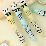 Load image into Gallery viewer, BABY PANDA THEMED 10-IN-1 MULTI-COLOR BALL POINT PEN
