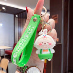 Load image into Gallery viewer, Premium Quality 3D Cartoon Rabbit &amp; Carrot Keychains
