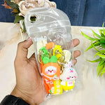 Load image into Gallery viewer, Premium Quality 3D Cartoon Rabbit &amp; Carrot Keychains
