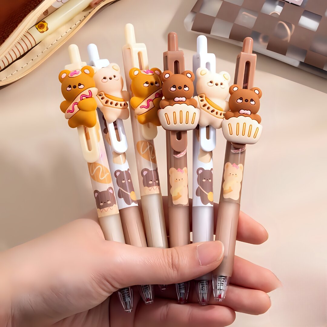 BAKER BEAR TOPPER CUPCAKE GEL PENS