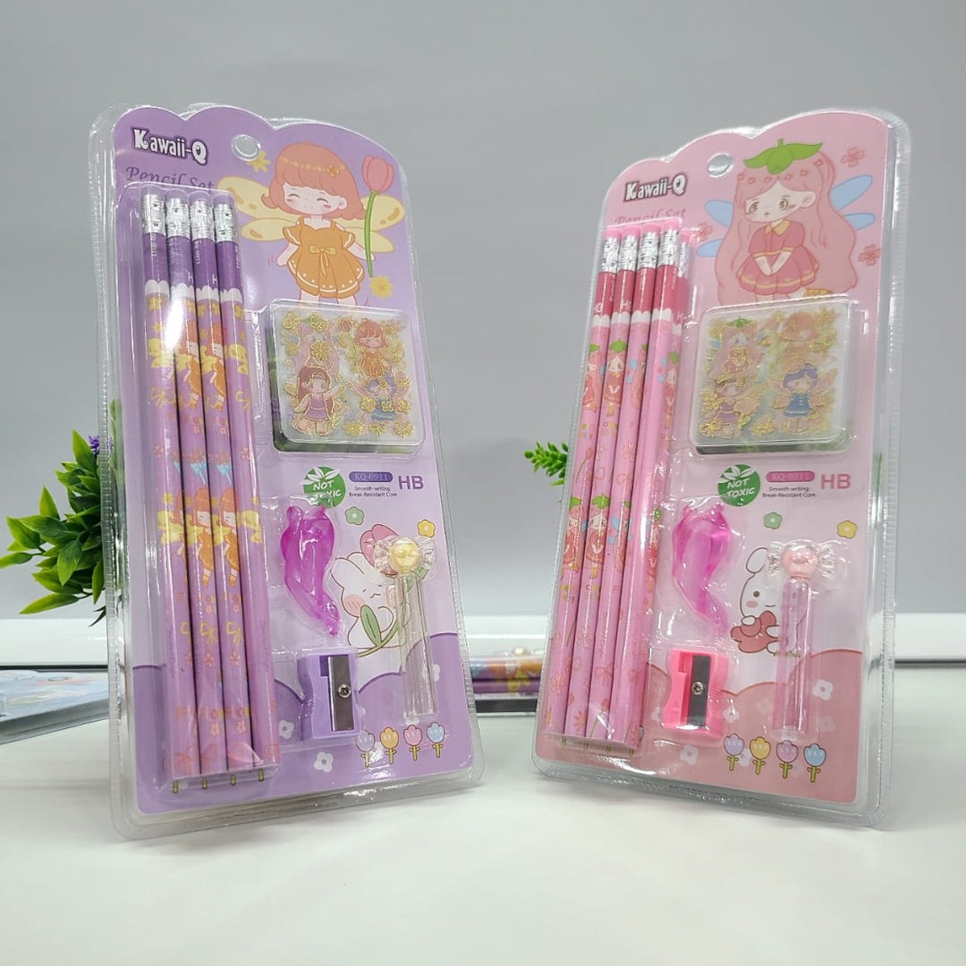 Flower Fairy Design Pencil Set