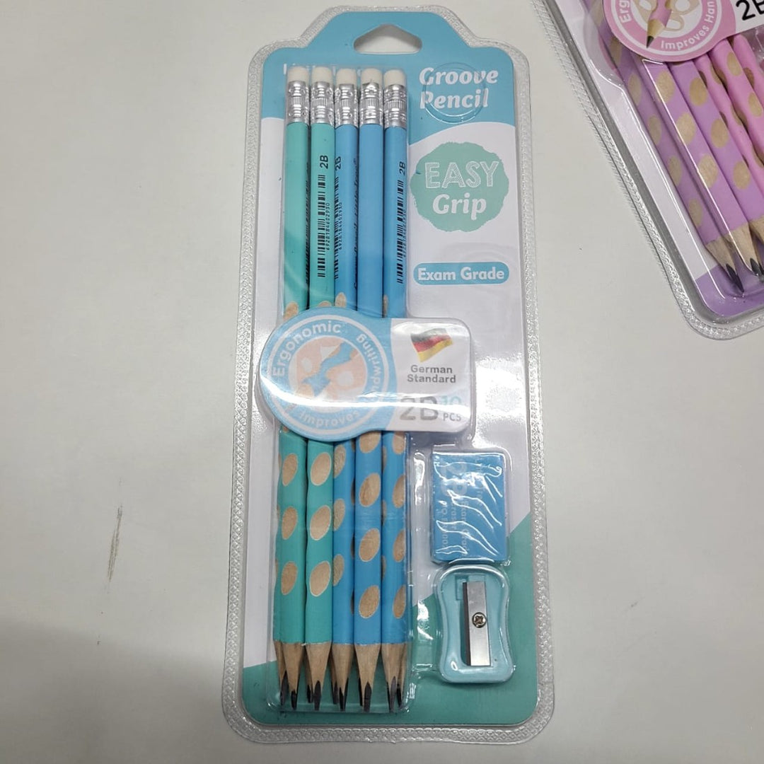 Groove Wooden Pencil Set