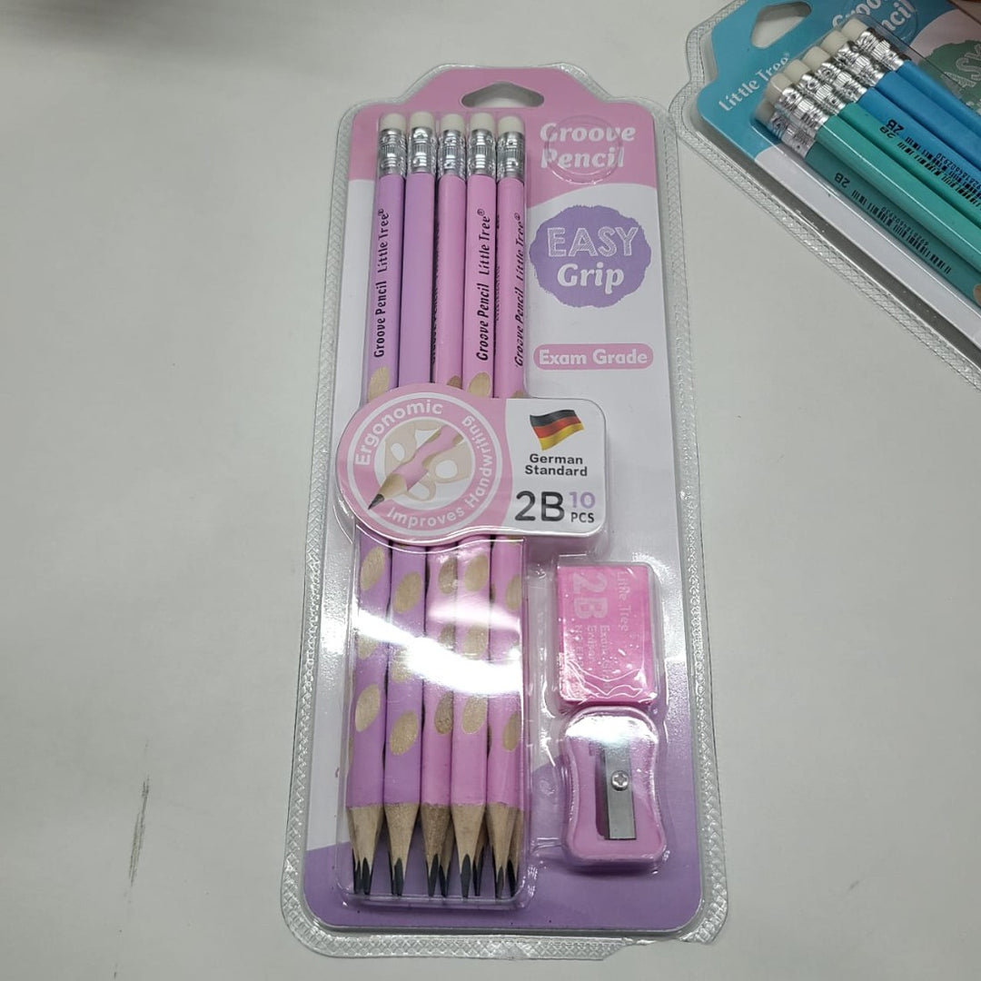 Groove Wooden Pencil Set