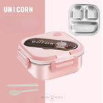 Load image into Gallery viewer, Animal Design Stainless Steel Lunch Box With Spoon And Chopsticks - 1000Ml
