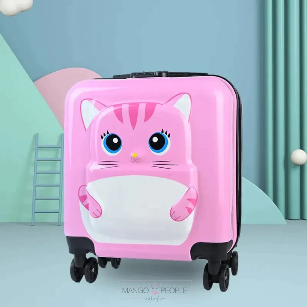 Cartoon Animal Design Kids Trolley Luggage Travel Bag Suitcase