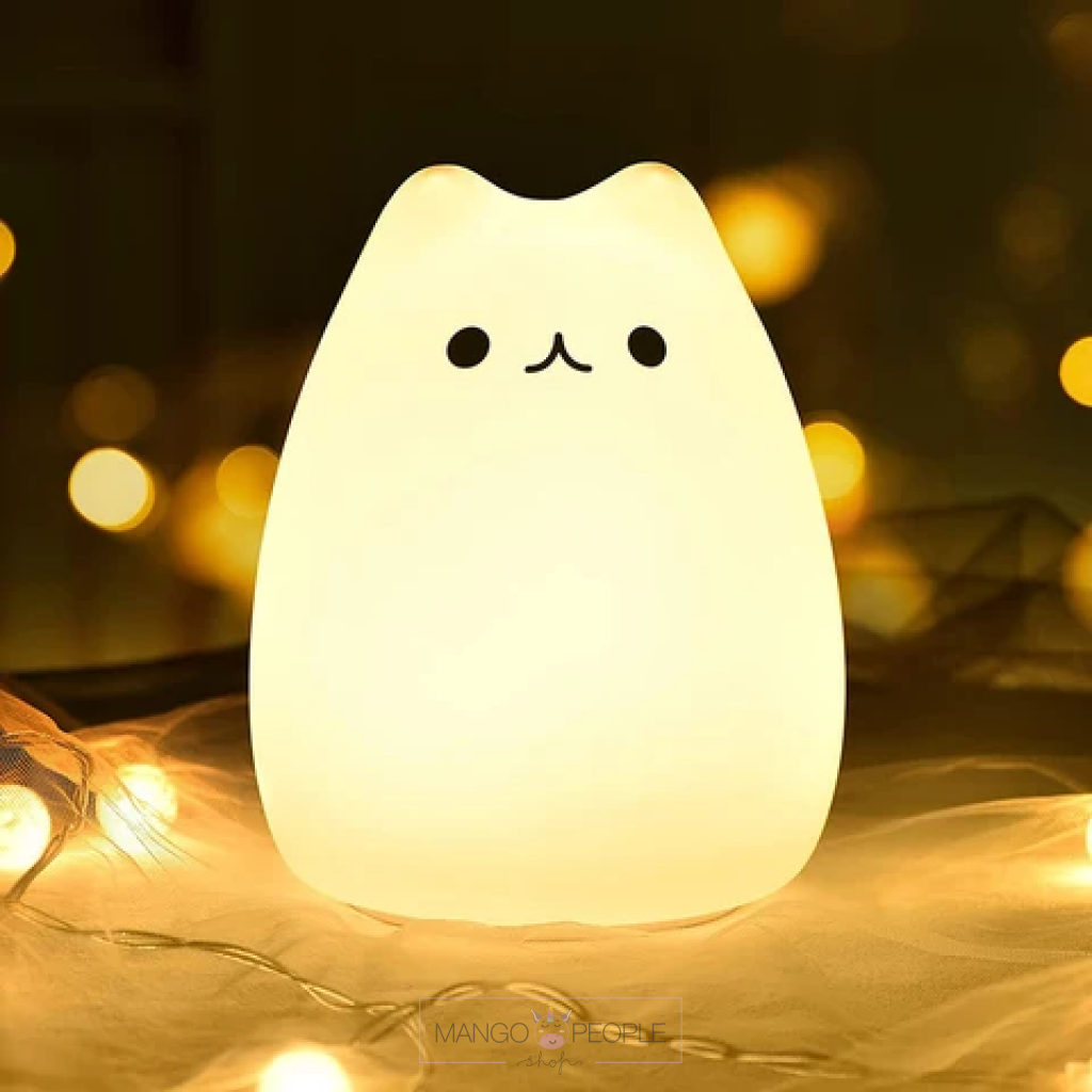 Silicone Led Cat Shape Night Light Lamp