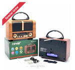 Load image into Gallery viewer, Classic Wooden Style Easy Carry Handle Am Fm Radio Portable Bluetooth Wireless Speaker Speakers
