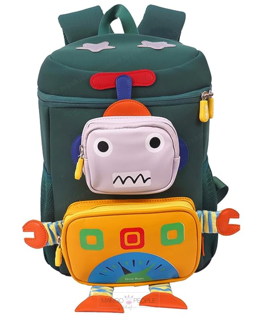 Cute And Adorable Preschool Nursery Robo Backpacks For Kids Cartoon Backpack
