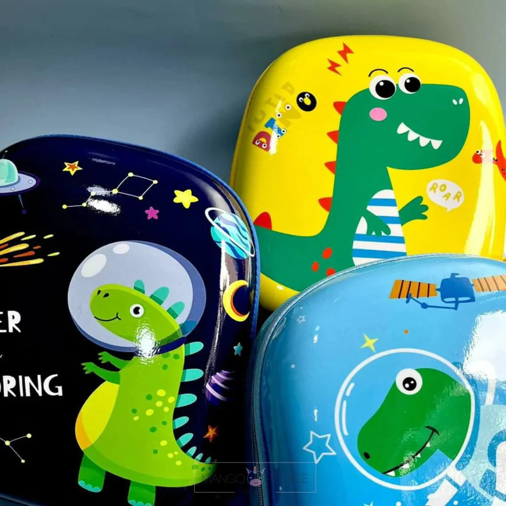 Fancy Dinosaur Theme Hard-Shell Backpack For Kids Hard Case