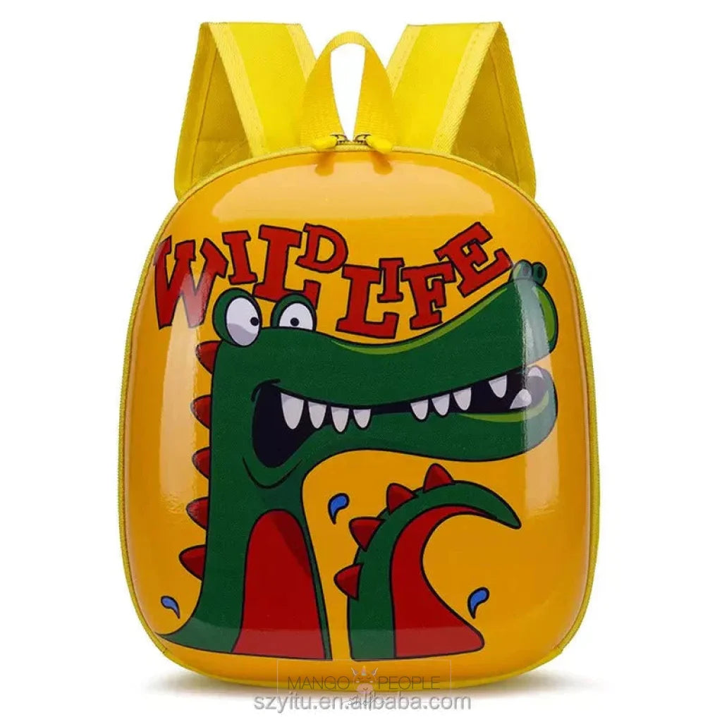 Fancy Dinosaur Theme Hard-Shell Backpack For Kids Hard Case