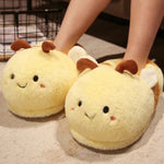 Load image into Gallery viewer, Cute Animal And Bird Design Winter Warm Plush Slippers- Duck Bee Slippers
