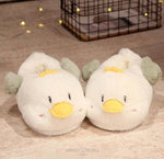 Load image into Gallery viewer, Cute Animal And Bird Design Winter Warm Plush Slippers- Duck Bee Duck Slippers
