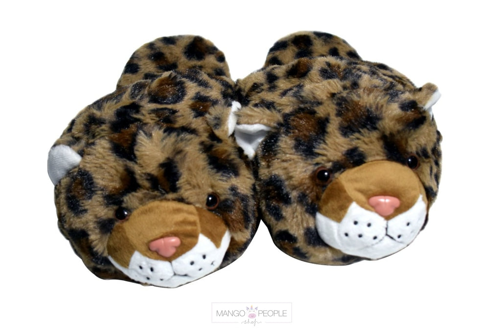 Cute Animal Design Plush Dog Slippers For Kids
