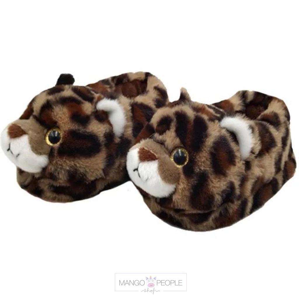 Cute Animal Design Plush Slippers For Kids