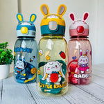 Load image into Gallery viewer, Rabbit Ears Design Transparent Water Bottle For Kids - 760Ml
