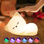 Load image into Gallery viewer, Cute Cat Silicone Led Night Light Lamp
