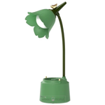 Load image into Gallery viewer, Forest &amp; Flowers 3 In 1 Study Lamp With Pen Holder Mobile Stand Forest-Green
