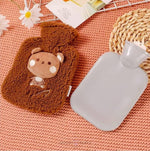 Load image into Gallery viewer, Hot Water Bag With Cute Animal Design Soft Fleece Cover For Pain Relief -1000Ml
