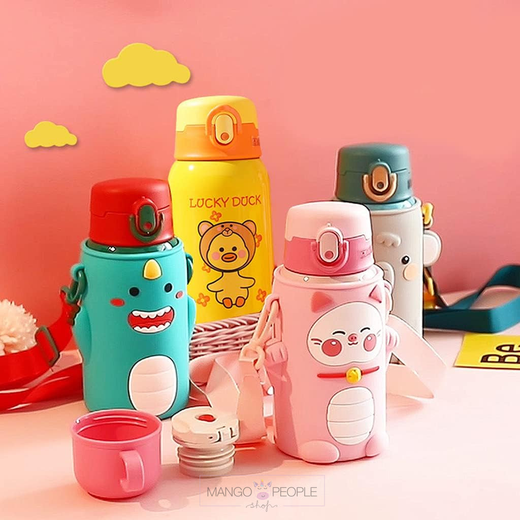 Thermos Cup Cartoon Stainless Steel Water Bottle - 500Ml