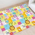 Load image into Gallery viewer, Kids Folding Play Mat- Forest Animal And Numbers Design
